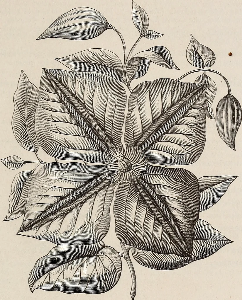 An illustration from Descriptive catalogue of ornamental trees, shrubs, roses, etc., : cultivated and for sale at the Mount Hope Nurseries, Rochester, N.Y, 1886, leaf 102