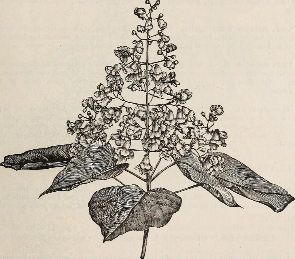 An illustration from Descriptive catalogue of ornamental trees, shrubs, roses, etc., : cultivated and for sale at the Mount Hope Nurseries, Rochester, N.Y, 1886, leaf 24