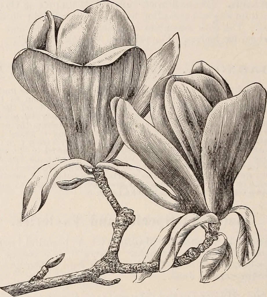 An illustration from Descriptive catalogue of ornamental trees, shrubs, roses, etc., : cultivated and for sale at the Mount Hope Nurseries, Rochester, N.Y, 1886, leaf 39