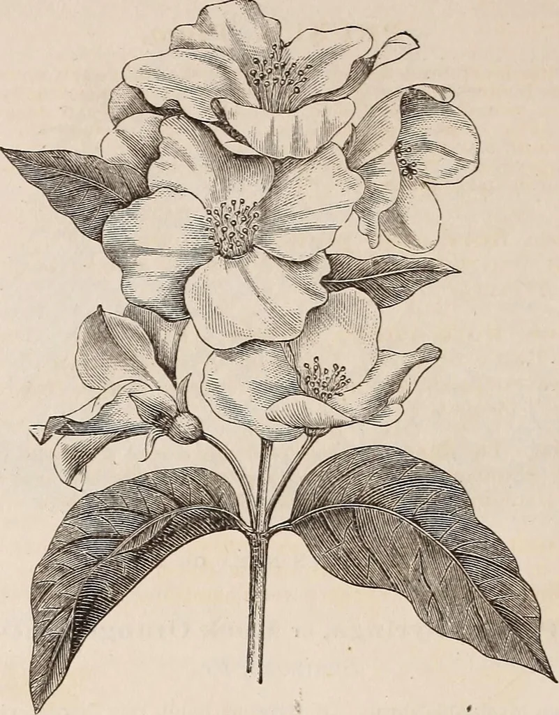An illustration from Descriptive catalogue of ornamental trees, shrubs, roses, etc., : cultivated and for sale at the Mount Hope Nurseries, Rochester, N.Y, 1886, leaf 85