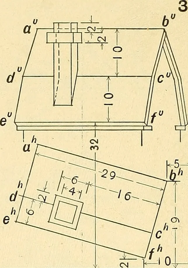 An illustration from Descriptive geometry, 1909, leaf 159