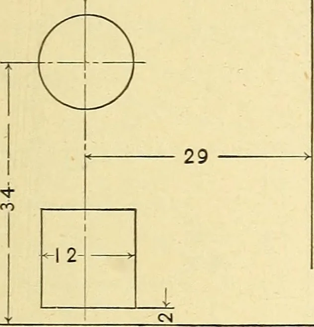 An illustration from Descriptive geometry, 1909, leaf 174