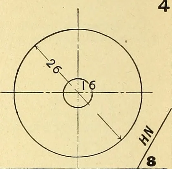 An illustration from Descriptive geometry, 1909, leaf 175