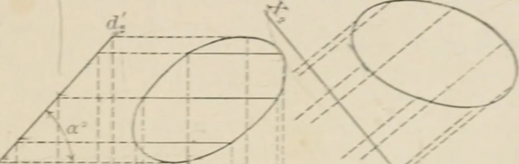 An illustration from Descriptive geometry for students in engineering science and architecture; a carefully graded course of instruction, 1915, leaf 20