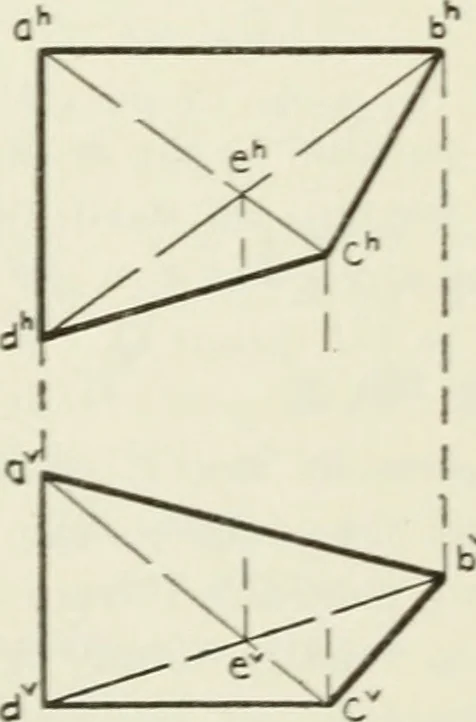 An illustration from Descriptive geometry, 1918, leaf 169