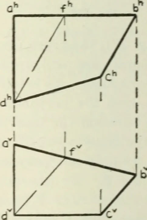 An illustration from Descriptive geometry, 1918, leaf 169