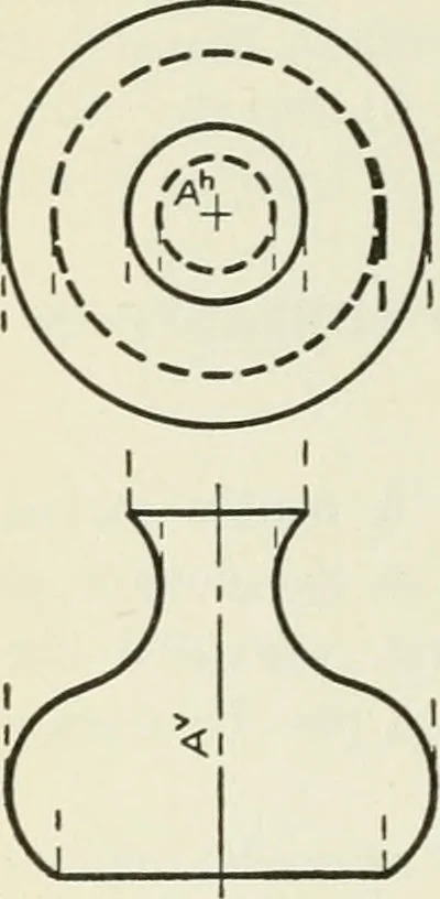 An illustration from Descriptive geometry, 1918, leaf 223