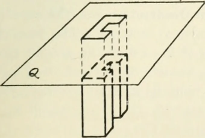 An illustration from Descriptive geometry, 1918, leaf 26