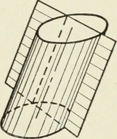 An illustration from Descriptive geometry, 1918, leaf 279