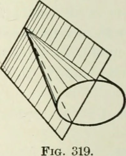 An illustration from Descriptive geometry, 1918, leaf 279