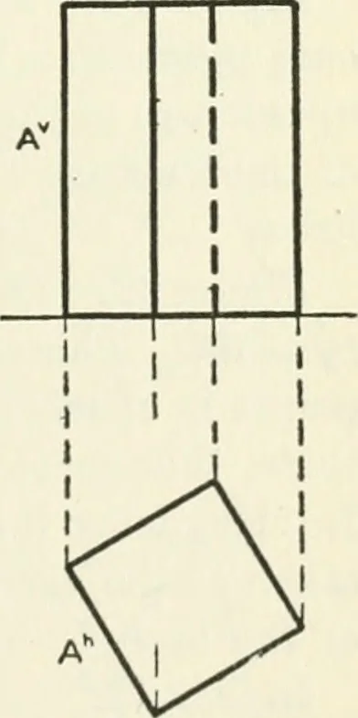 An illustration from Descriptive geometry, 1918, leaf 36