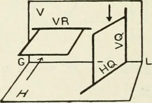 An illustration from Descriptive geometry, 1918, leaf 53