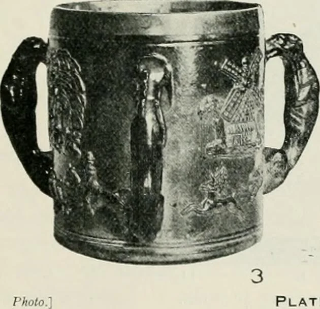 An illustration from Descriptive guide to the collection of old pottery and porcelain donated to the Technological museum by Thomas Handcock Lennard and Martha Lennard, 1922, leaf 17