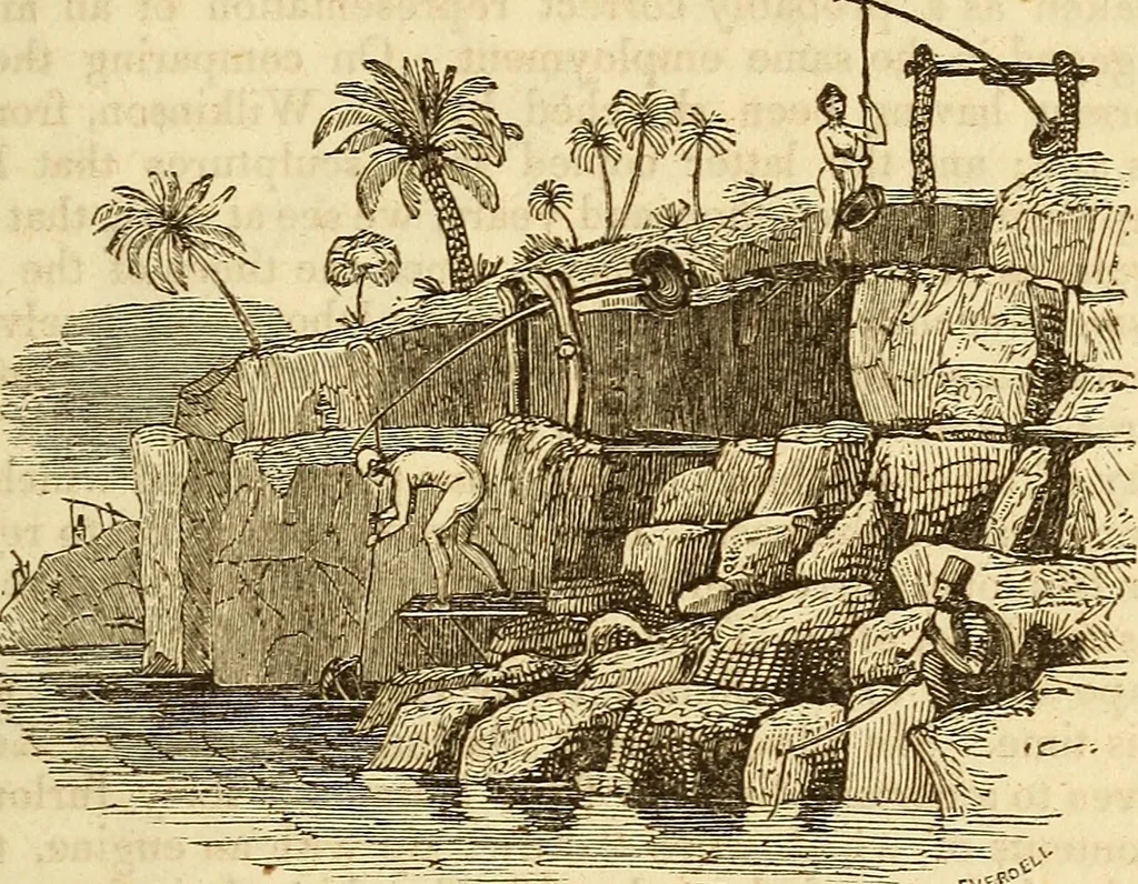 An illustration from A descriptive and historical account of hydraulic and other machines for raising water, 1850, leaf 119