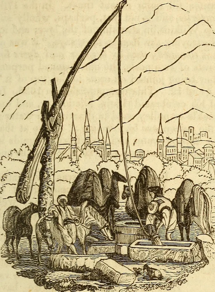 An illustration from A descriptive and historical account of hydraulic and other machines for raising water, 1850, leaf 123