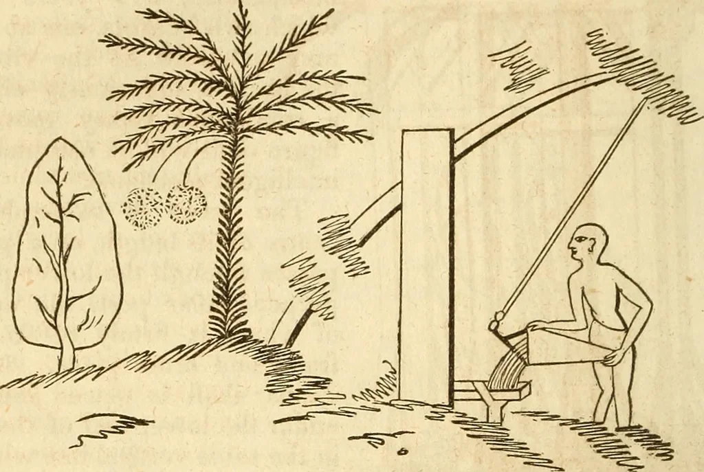 An illustration from A descriptive and historical account of hydraulic and other machines for raising water, 1850, leaf 126