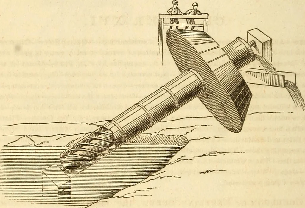 An illustration from A descriptive and historical account of hydraulic and other machines for raising water, 1850, leaf 162