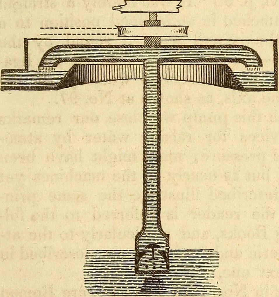An illustration from A descriptive and historical account of hydraulic and other machines for raising water, 1850, leaf 253