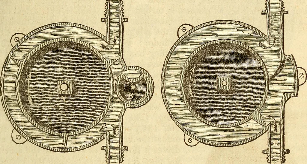 An illustration from A descriptive and historical account of hydraulic and other machines for raising water, 1850, leaf 311