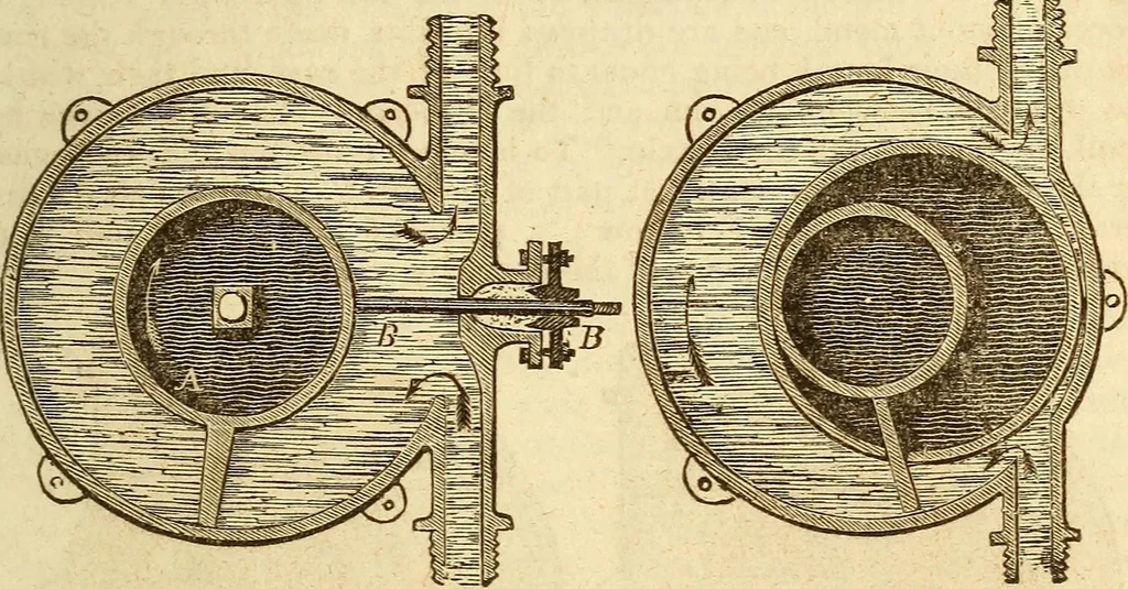 An illustration from A descriptive and historical account of hydraulic and other machines for raising water, 1850, leaf 313