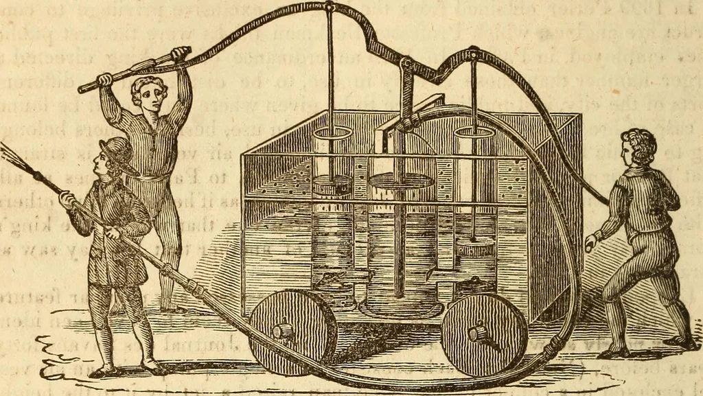 An illustration from A descriptive and historical account of hydraulic and other machines for raising water, 1850, leaf 356