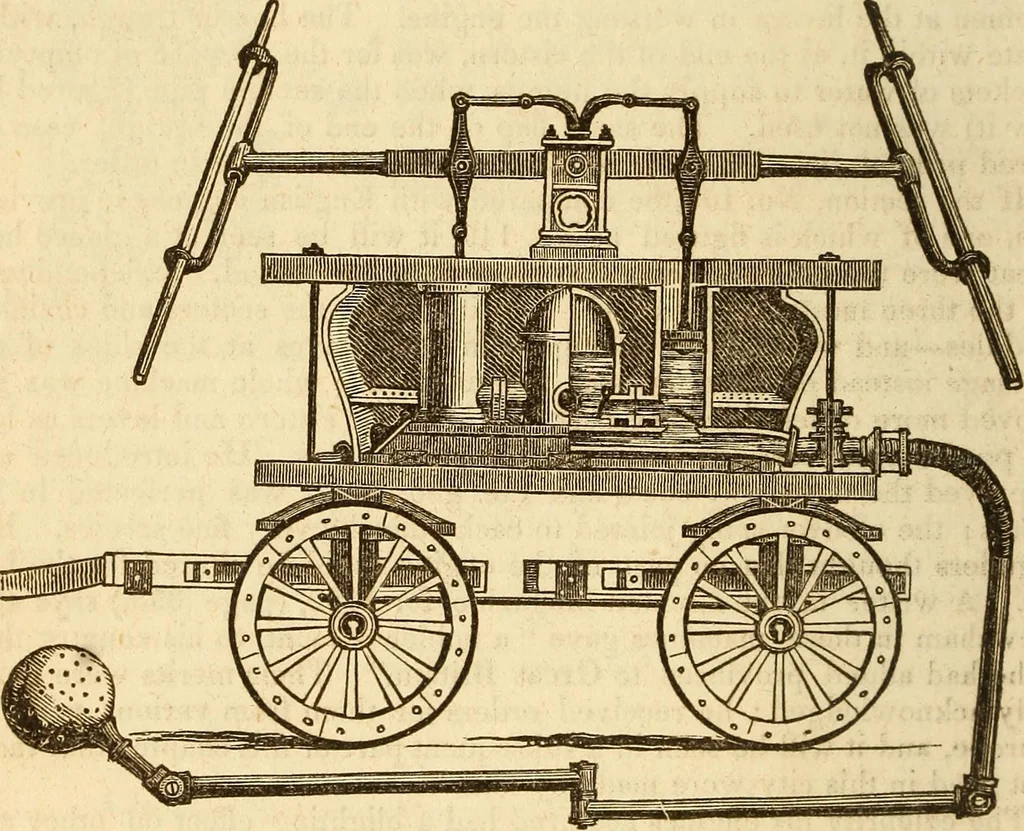 An illustration from A descriptive and historical account of hydraulic and other machines for raising water, 1850, leaf 360