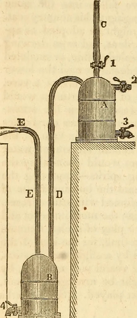 An illustration from A descriptive and historical account of hydraulic and other machines for raising water, 1850, leaf 386