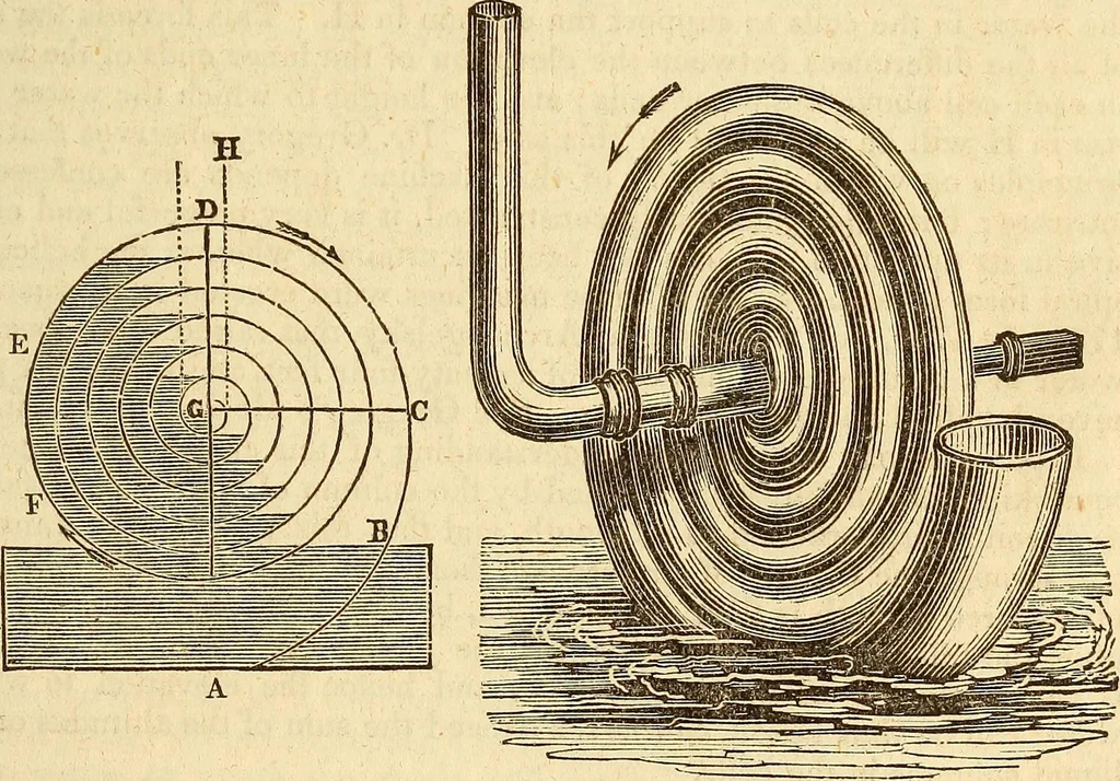An illustration from A descriptive and historical account of hydraulic and other machines for raising water, 1850, leaf 387