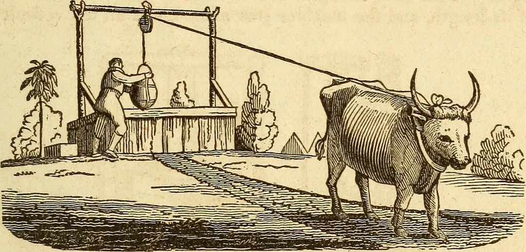 An illustration from A descriptive and historical account of hydraulic and other machines for raising water, 1850, leaf 85