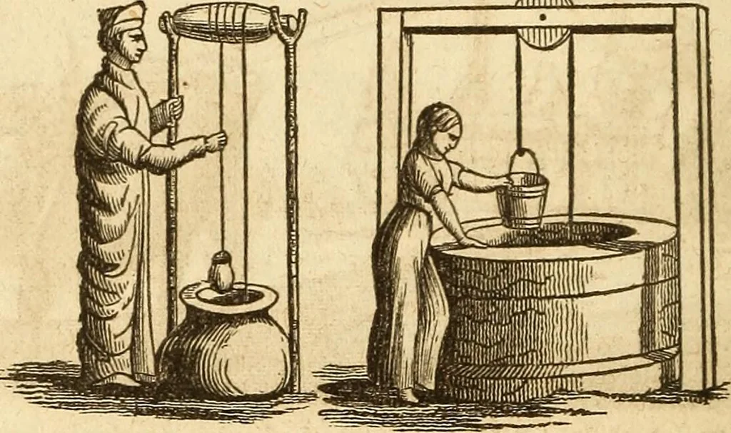 An illustration from A descriptive and historical account of hydraulic and other machines for raising water, 1850, leaf 86
