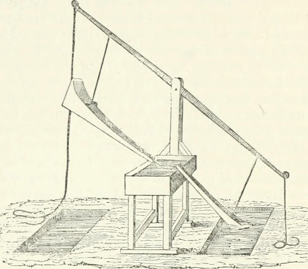 An illustration from A descriptive and historical account of hydraulic and other machines for raising water, ancient and modern : with observations on various subjects connected with the mechanic arts: including the progressive development of the steam engine, 1876, leaf 106