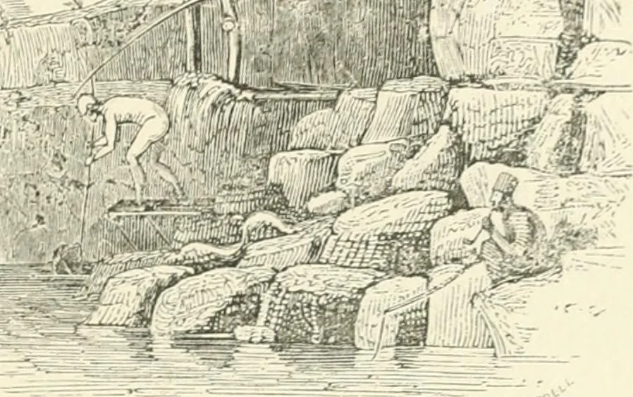 An illustration from A descriptive and historical account of hydraulic and other machines for raising water, ancient and modern : with observations on various subjects connected with the mechanic arts: including the progressive development of the steam engine, 1876, leaf 109