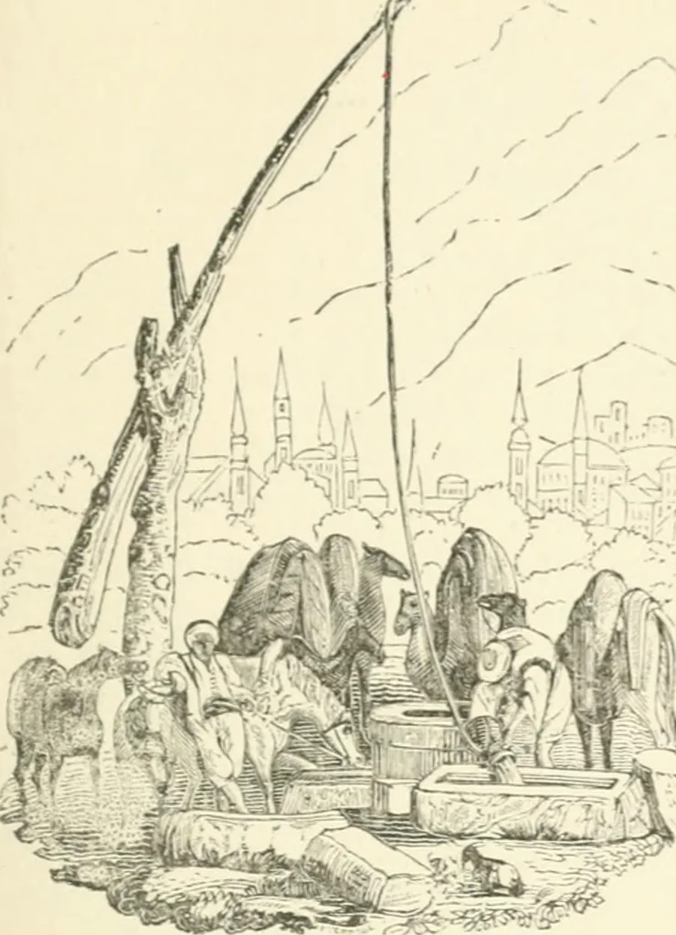 An illustration from A descriptive and historical account of hydraulic and other machines for raising water, ancient and modern : with observations on various subjects connected with the mechanic arts: including the progressive development of the steam engine, 1876, leaf 113