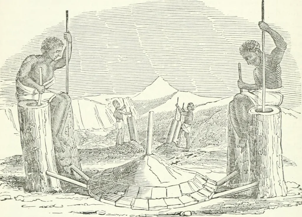 An illustration from A descriptive and historical account of hydraulic and other machines for raising water, ancient and modern : with observations on various subjects connected with the mechanic arts: including the progressive development of the steam engine, 1876, leaf 260