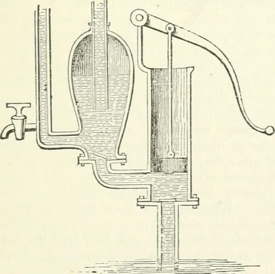 An illustration from A descriptive and historical account of hydraulic and other machines for raising water, ancient and modern : with observations on various subjects connected with the mechanic arts: including the progressive development of the steam engine, 1876, leaf 279