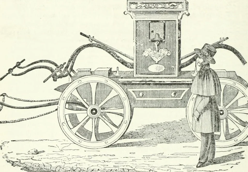 An illustration from A descriptive and historical account of hydraulic and other machines for raising water, ancient and modern : with observations on various subjects connected with the mechanic arts: including the progressive development of the steam engine, 1876, leaf 358