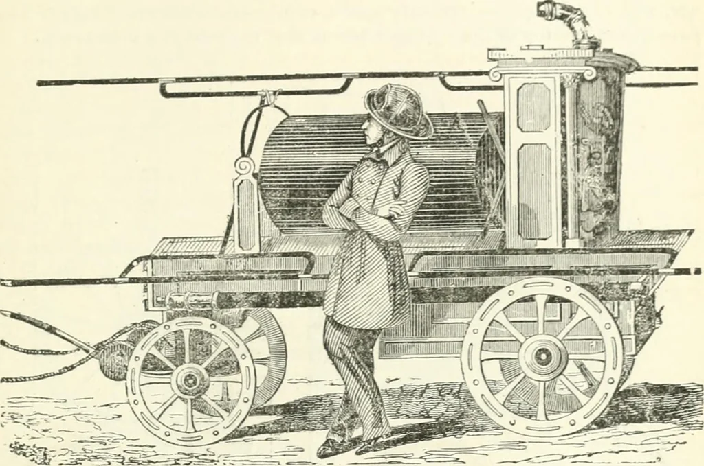 An illustration from A descriptive and historical account of hydraulic and other machines for raising water, ancient and modern : with observations on various subjects connected with the mechanic arts: including the progressive development of the steam engine, 1876, leaf 359