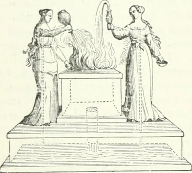 An illustration from A descriptive and historical account of hydraulic and other machines for raising water, ancient and modern : with observations on various subjects connected with the mechanic arts: including the progressive development of the steam engine, 1876, leaf 398