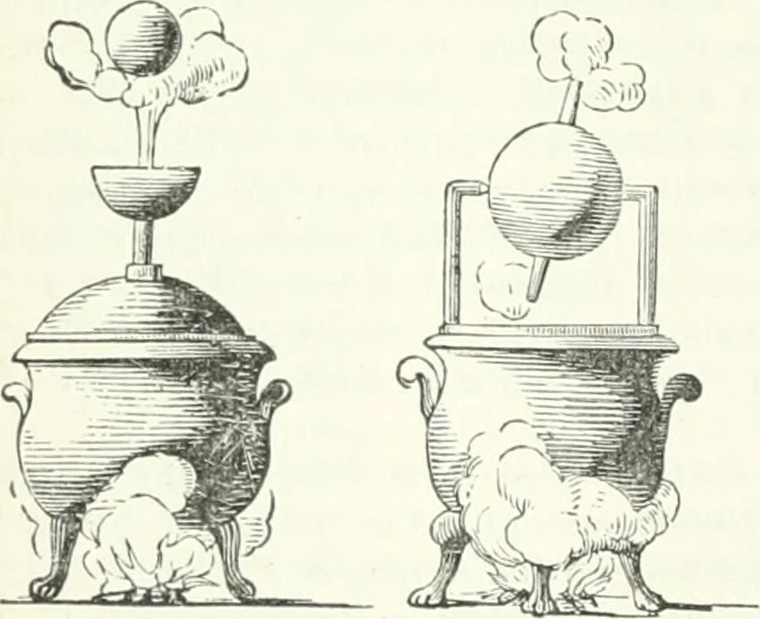 An illustration from A descriptive and historical account of hydraulic and other machines for raising water, ancient and modern : with observations on various subjects connected with the mechanic arts: including the progressive development of the steam engine, 1876, leaf 408