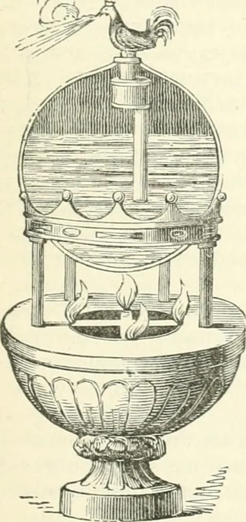 An illustration from A descriptive and historical account of hydraulic and other machines for raising water, ancient and modern : with observations on various subjects connected with the mechanic arts: including the progressive development of the steam engine, 1876, leaf 435
