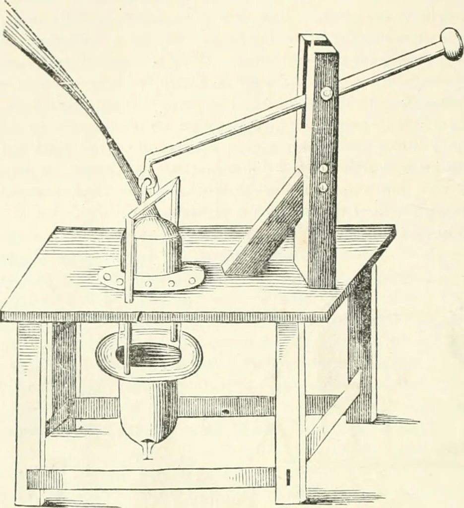 An illustration from A descriptive and historical account of hydraulic and other machines for raising water, ancient and modern : with observations on various subjects connected with the mechanic arts: including the progressive development of the steam engine, 1876, leaf 582