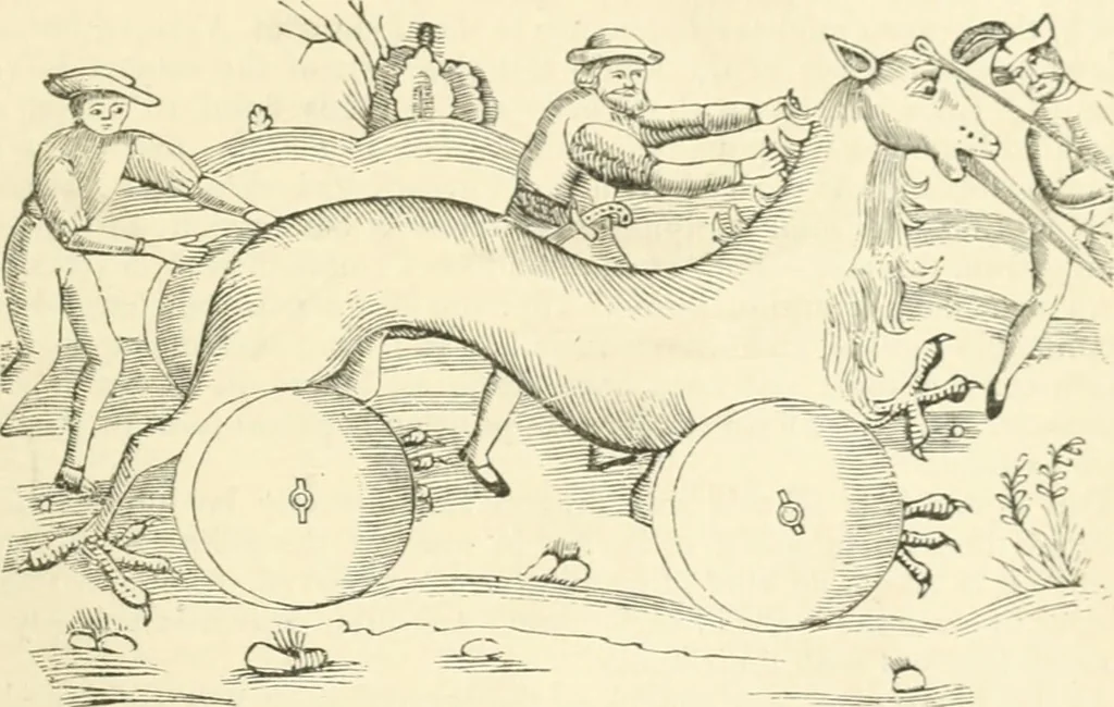 An illustration from A descriptive and historical account of hydraulic and other machines for raising water, ancient and modern : with observations on various subjects connected with the mechanic arts: including the progressive development of the steam engine, 1876, leaf 595