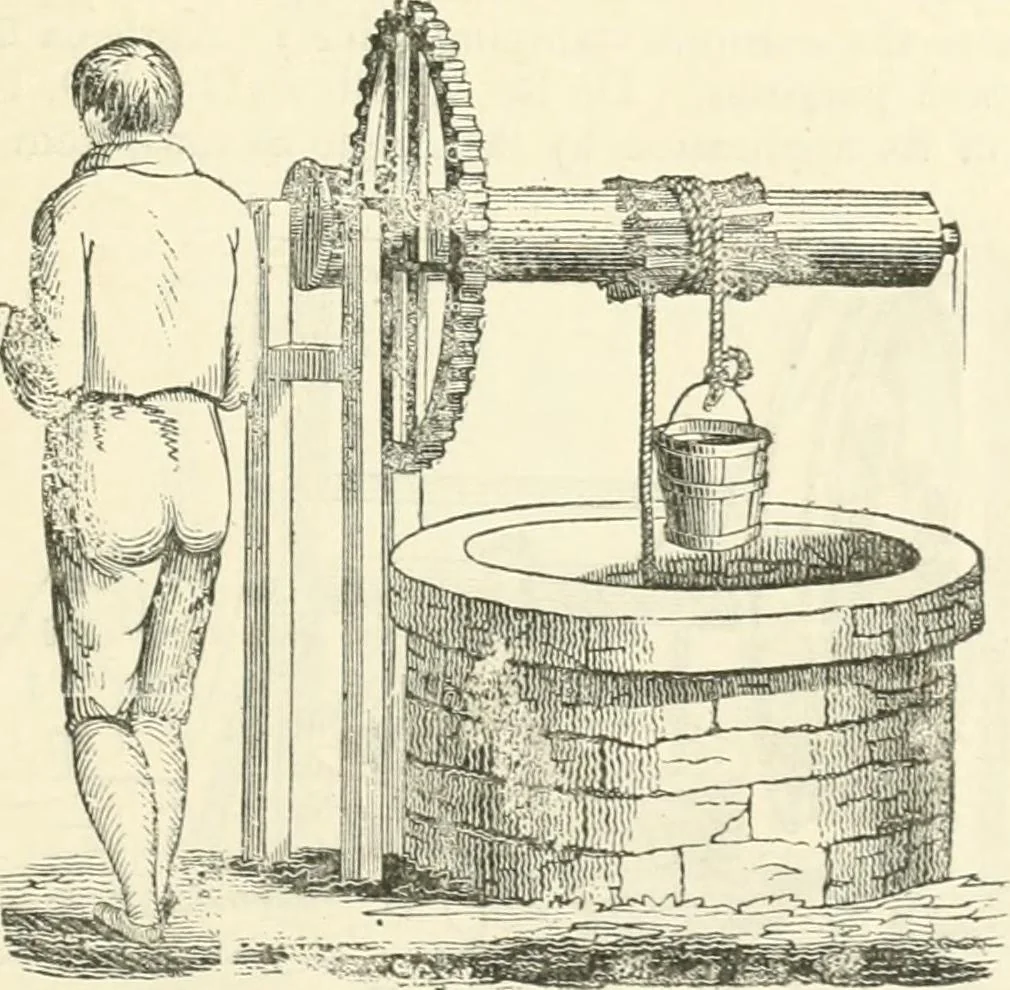 An illustration from A descriptive and historical account of hydraulic and other machines for raising water, ancient and modern : with observations on various subjects connected with the mechanic arts: including the progressive development of the steam engine, 1876, leaf 85