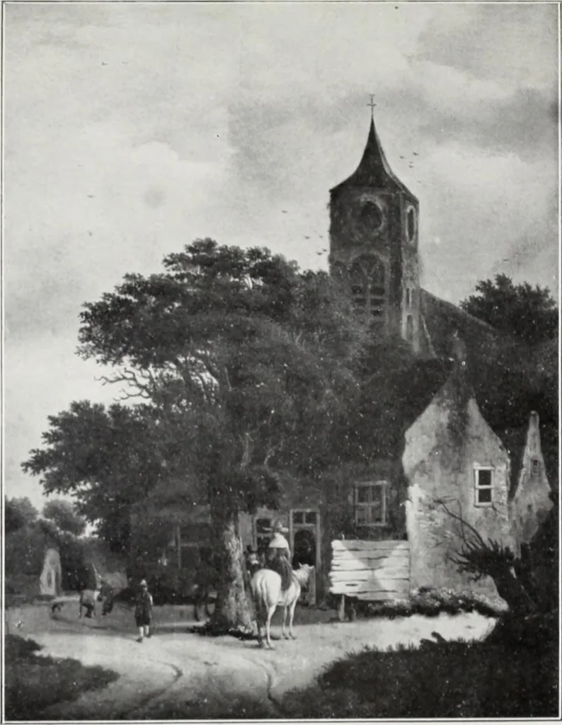 An illustration from A descriptive and illustrated catalogue of 150 paintings by old masters of the Dutch, Flemish, German, Italian, Spanish and French schools from the Kleinberger Galleries, 1911, leaf 106