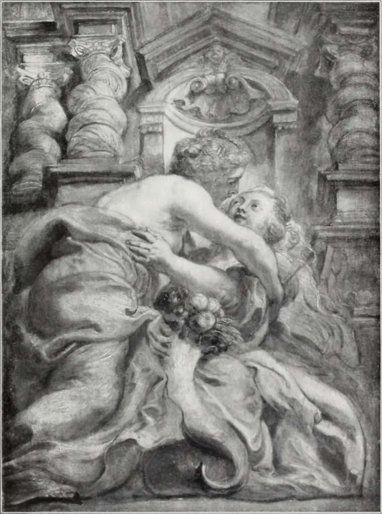 An illustration from A descriptive and illustrated catalogue of 150 paintings by old masters of the Dutch, Flemish, German, Italian, Spanish and French schools from the Kleinberger Galleries, 1911, leaf 122