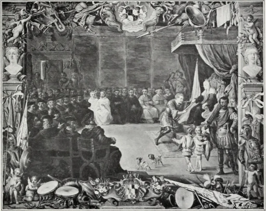 An illustration from A descriptive and illustrated catalogue of 150 paintings by old masters of the Dutch, Flemish, German, Italian, Spanish and French schools from the Kleinberger Galleries, 1911, leaf 126
