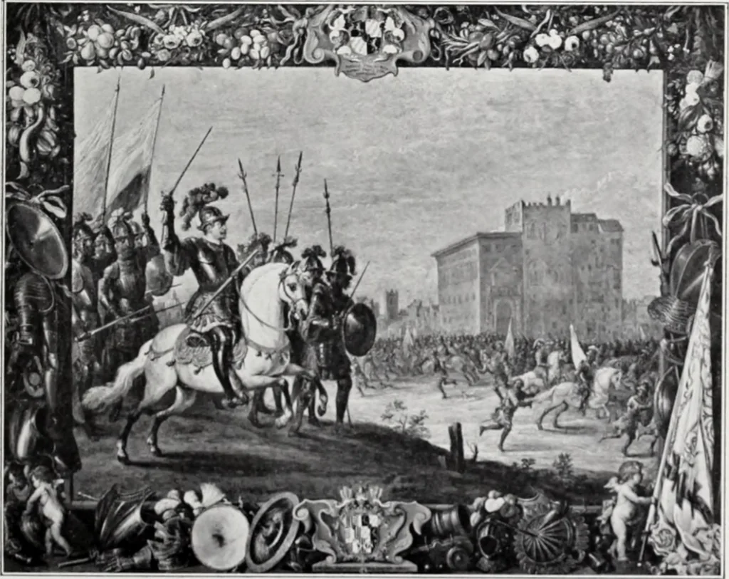 An illustration from A descriptive and illustrated catalogue of 150 paintings by old masters of the Dutch, Flemish, German, Italian, Spanish and French schools from the Kleinberger Galleries, 1911, leaf 126