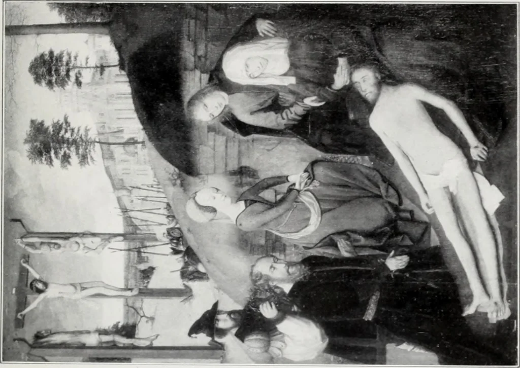 An illustration from A descriptive and illustrated catalogue of 150 paintings by old masters of the Dutch, Flemish, German, Italian, Spanish and French schools from the Kleinberger Galleries, 1911, leaf 150