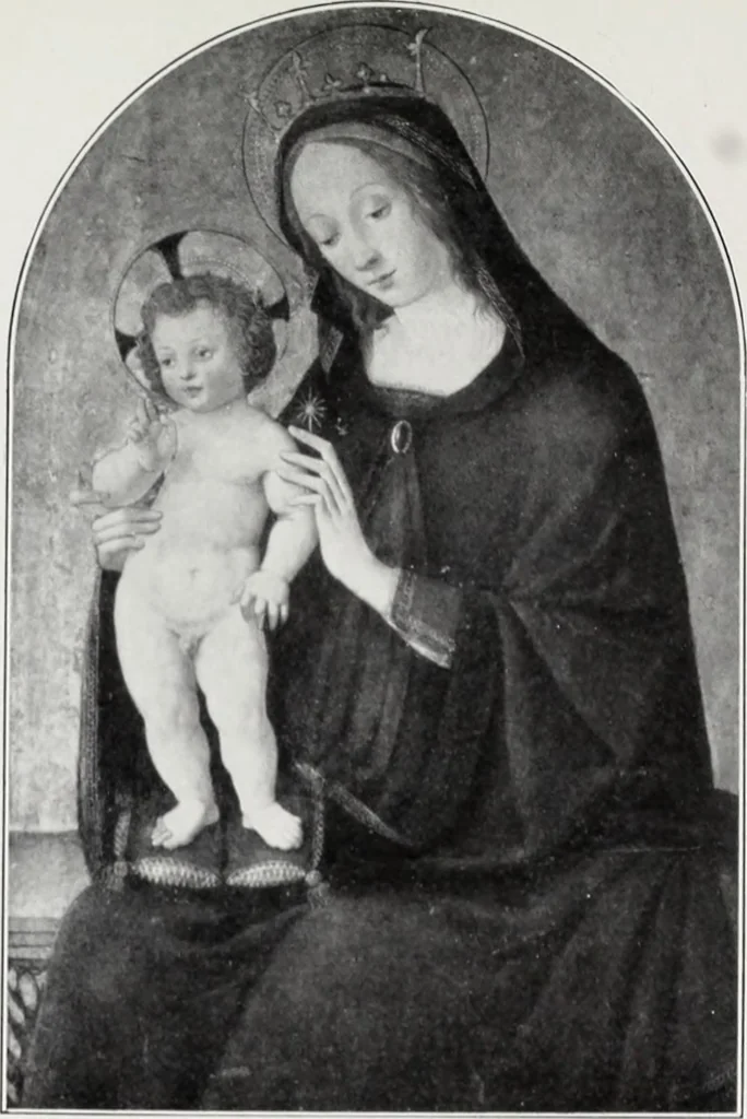 An illustration from A descriptive and illustrated catalogue of 150 paintings by old masters of the Dutch, Flemish, German, Italian, Spanish and French schools from the Kleinberger Galleries, 1911, leaf 166