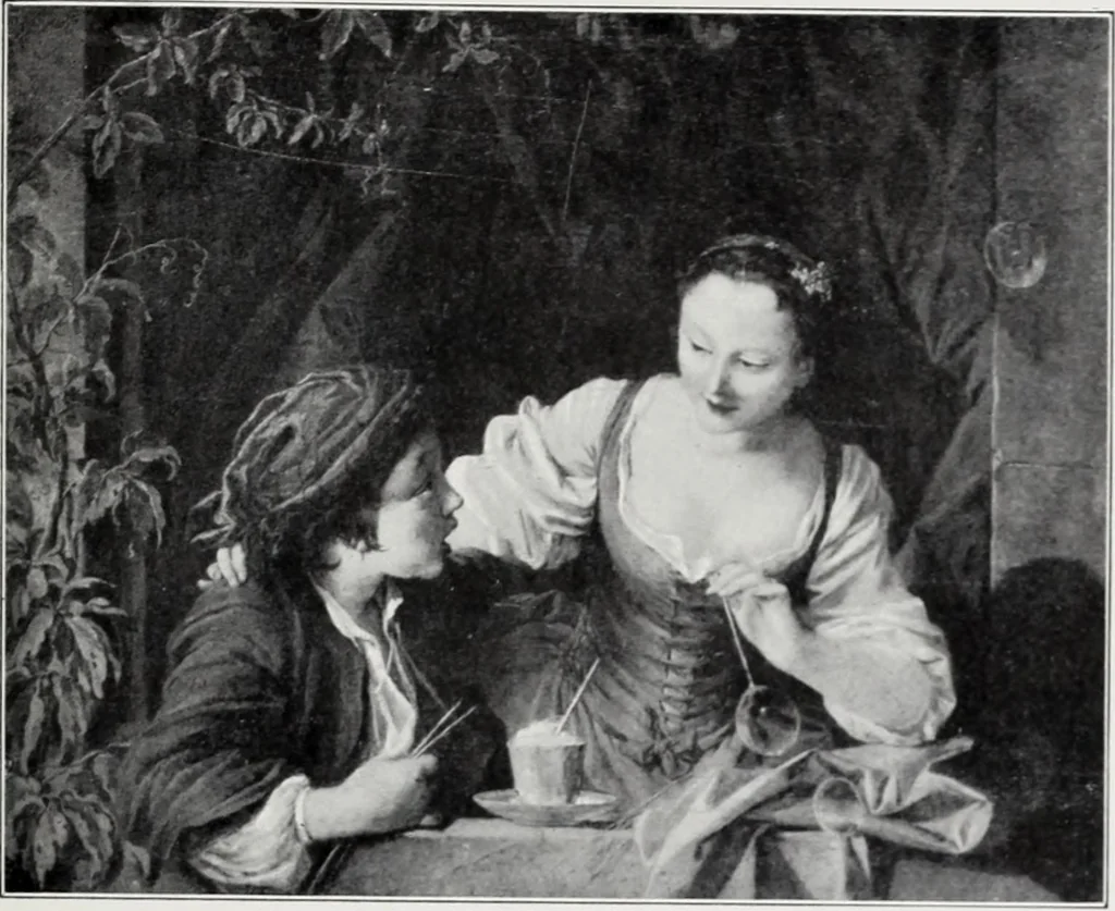 An illustration from A descriptive and illustrated catalogue of 150 paintings by old masters of the Dutch, Flemish, German, Italian, Spanish and French schools from the Kleinberger Galleries, 1911, leaf 196